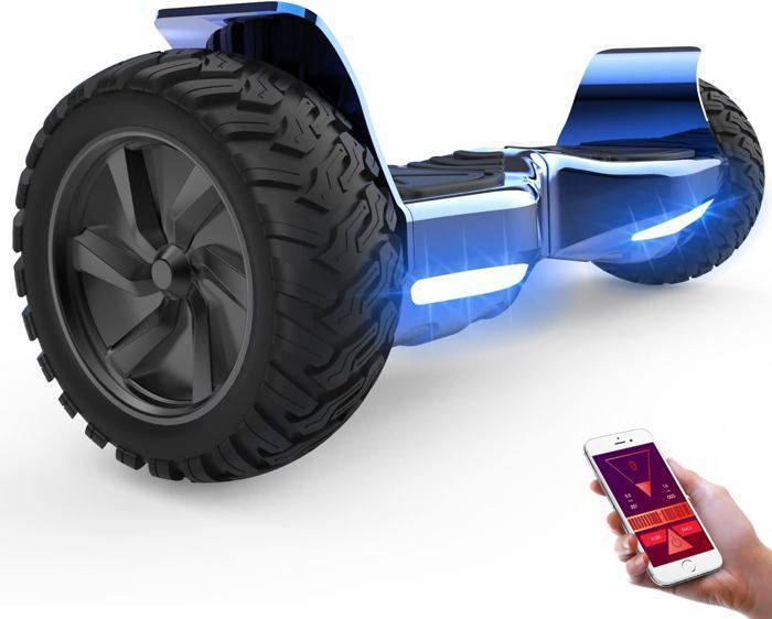 Hoverboard RCB 8.5 Pouces Scooter électrique Tout Terrain Gyropode Hummer Bluetooth LED