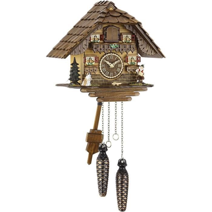 Pendule à Coucou Engstler EN 429 Q - Maison De Forêt Noire, Quartz, Neuve