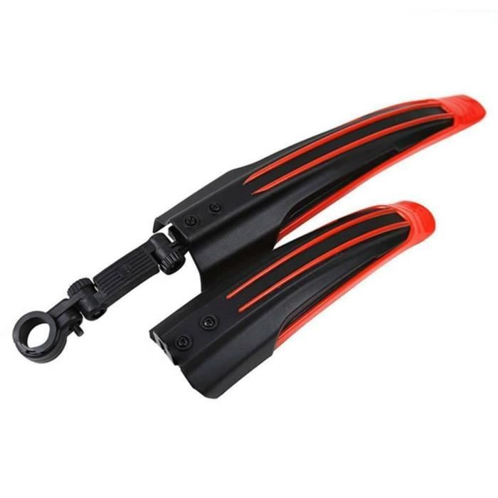 Kit de garde-boue avant et arrière, pour VTT et vélo de ville de 20 à 26'', réglable, fixation à dégagement rapide, pour protéger contre les éclaboussures d'eau et de saleté