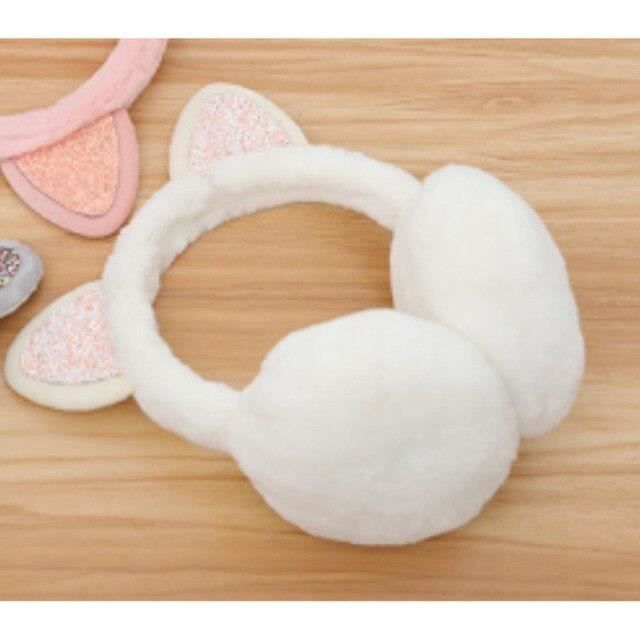 Cache-Oreilles Enfant Pliable En Peluche - Chaud Et Doux Pour Hiver Et Ski