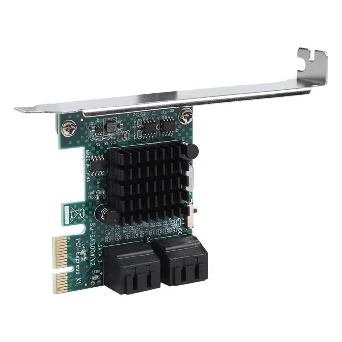 CARTE PCI-E RISER Carte D'Extension PCIE 3.0-4X Vers 5 SATA Carte