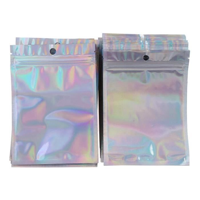 Italpak Lucide Metallic-Geschenktüten, Silber, 50 Stück, 10 X 15