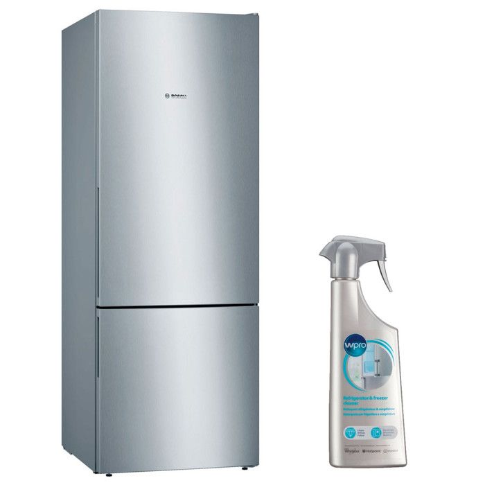 BOSCH Réfrigérateur frigo combiné inox 503L Froid brassé Largeur 70cm - Bosch
