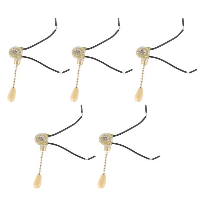 Interrupteur à Tirette, Cordon De Traction, Interrupteur à Corde, Chaîne De Traction Avec Chaîne De 240 Mm