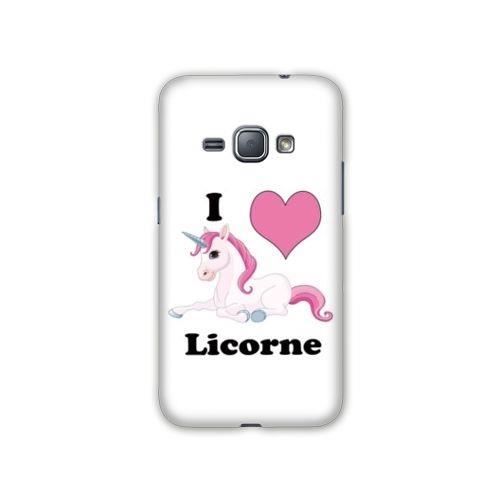 Coque Samsung Galaxy J3 2016 Licorne Taille Unique I Love Fr B