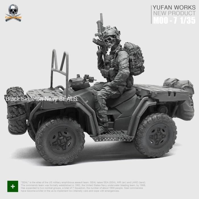 Goodmoel 1/35 WWII US Army Officer and Driver Resin Soldier Model Kit (2 Person, No Car) / Kit miniature non assemblé et non peint/XH-8516 Goodmoel 1/35 WWII US Army Officer and Driver Resin Soldier Model Kit (2 Person, No Car) / Kit miniature non assemblé et non peint/XH-8516