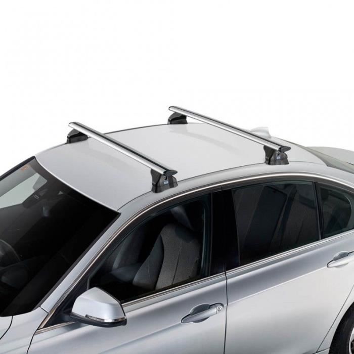 Jeu De Barres De Toit Twinny Load Aluminium A25 Semi Fit  Pour Voitures Sans Barres Longitudinales D Origine