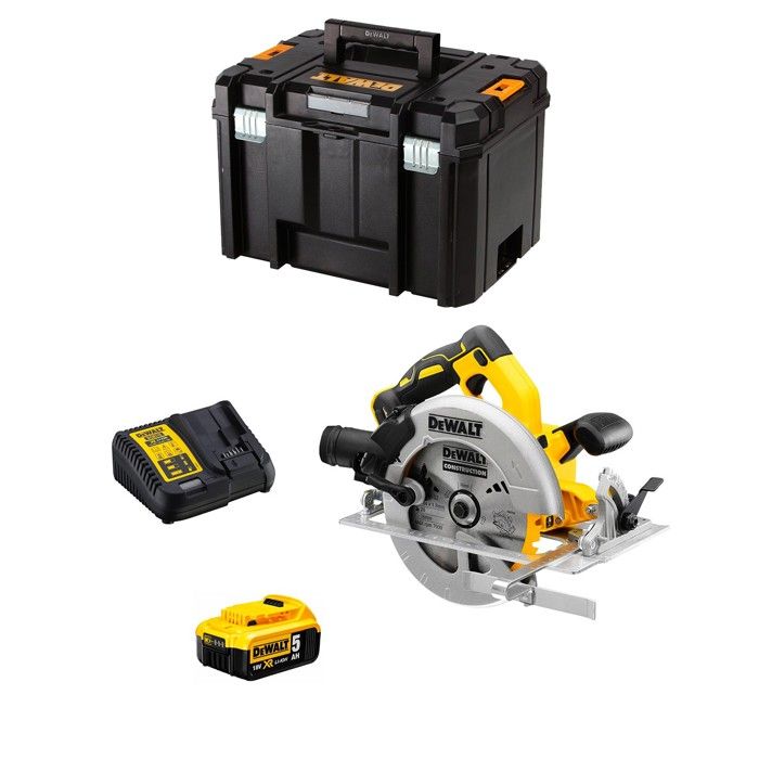 Scie Circulaire DeWALT DCS570P1T 1 x 5 0 Ah + DCB115 + TSTAK VI