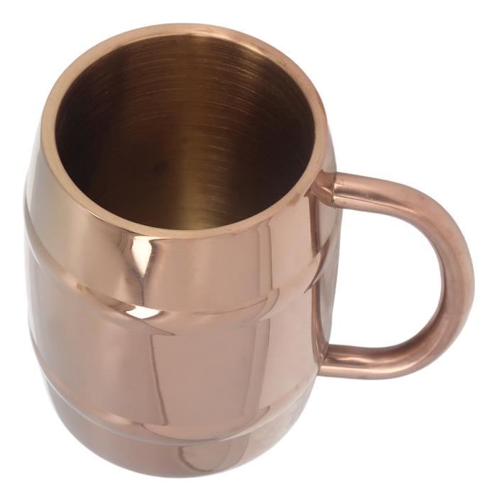 Tasse Coleman Acier Inoxydable Avec Emblème Laiton - Gobelet Camping Vintage