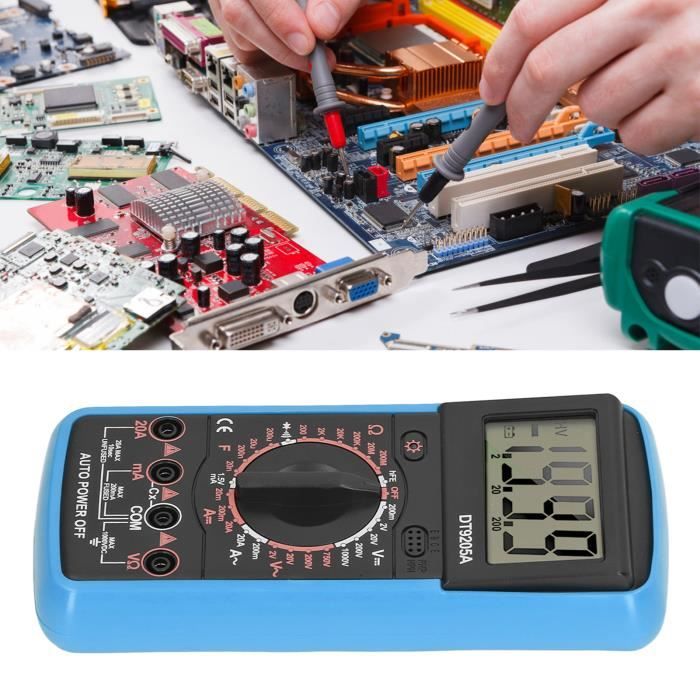 DEX Multimètre à affichage numérique Multimètre numérique intelligent ...