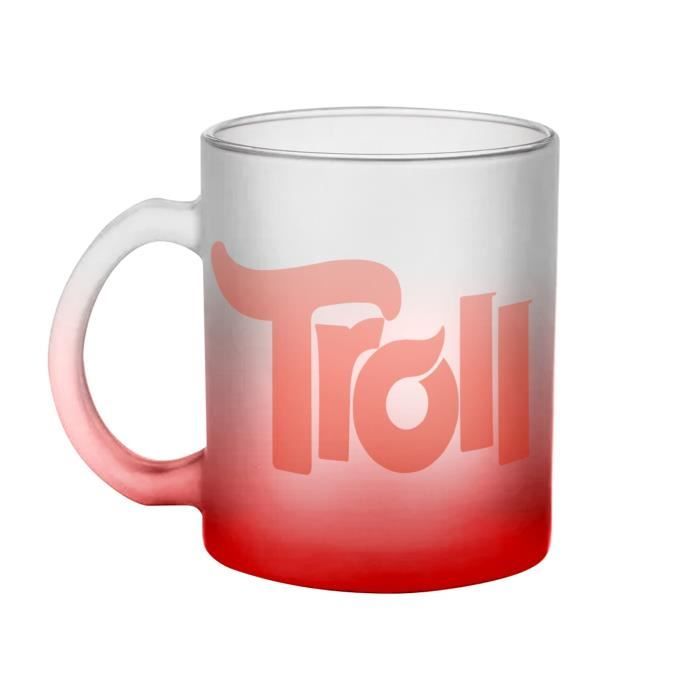 Mug en Verre Rouge Troll Jeux Vidéo Meme Gamer Cdiscount