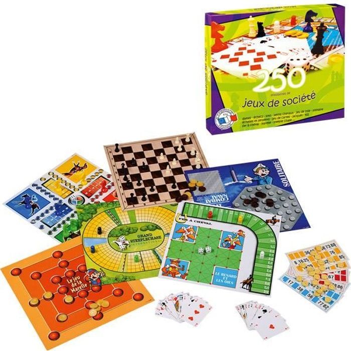 Coffret de jeux - Marque - 250 jeux - Enfant - Vert - 60 min - 2 joueurs ou  plus - Cdiscount Jeux - Jouets