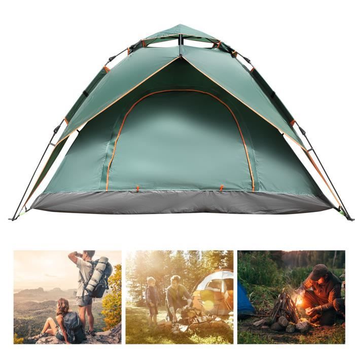 Tente Tipi De Camping 3-4 Personnes – Double Couche, Légère Et Imperméable – Marque Tipi
