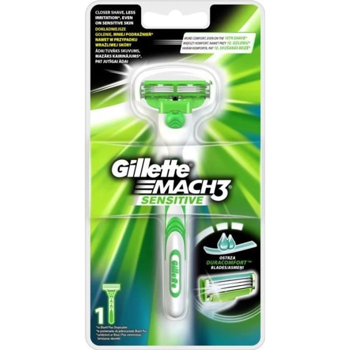 lames rasoir gillette mach 3 sensitive