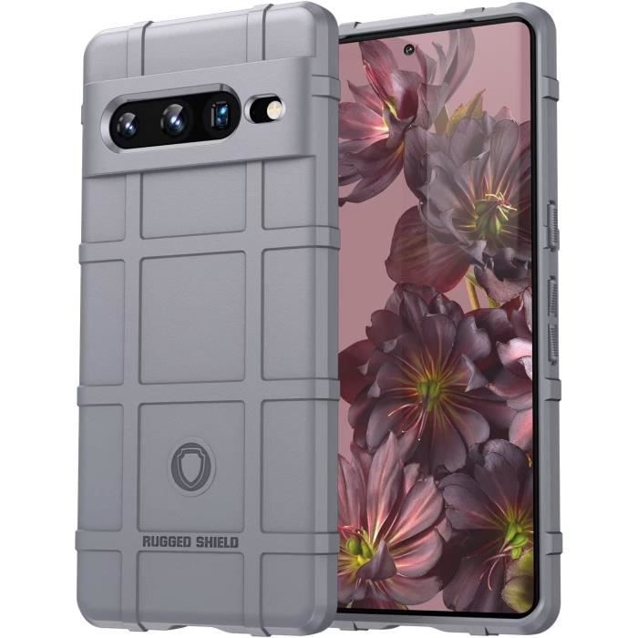 Custodia Per Google Pixel 7 Pro A Doppio Strato - Silicone E TPU Rinforzato, Antiurto E Antiscivolo, Protezione Per Fotocamera, Colore Nero