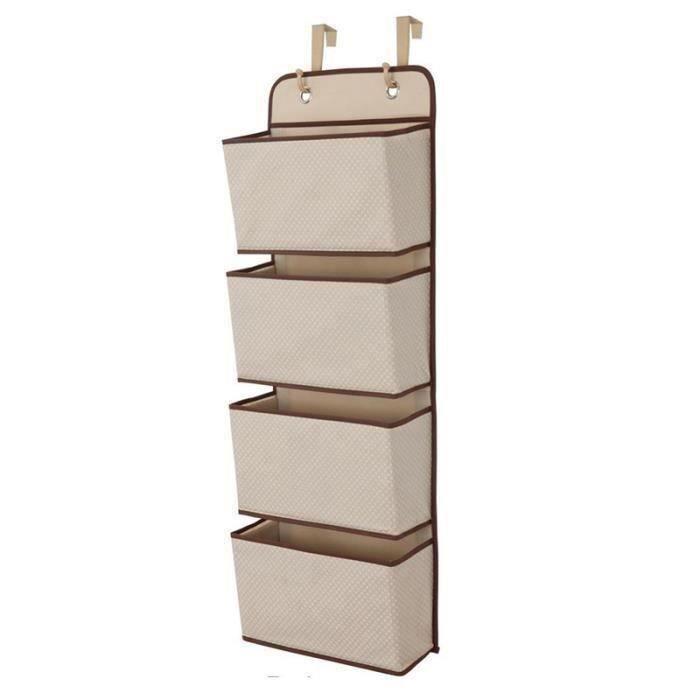 10-Poches Étagère Suspendue Pour Chaussures Sac de Rangement Suspendu en tissu Beige 10-Poches Étagère Suspendue Pour Chaussures Sac de Rangement Suspendu en tissu Beige