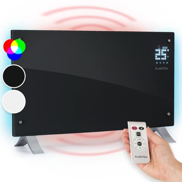 Radiateur électrique - Klarstein - 2000/1000 W - convecteur électrique programmable - convecteur mobile - chauffage dappoint -