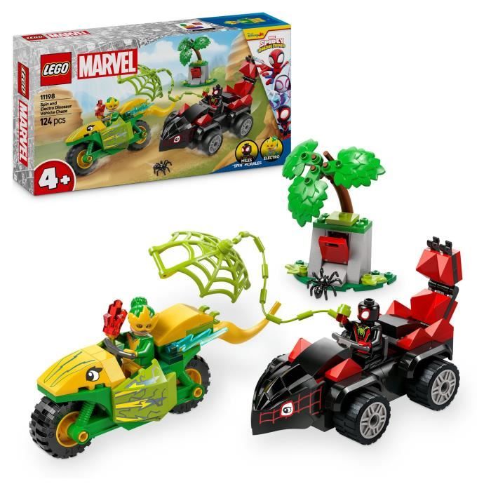 Lego Course Poursuite Entre Spin Et Electro En Dino véhicules 11198 Lego La Boite - vue 4