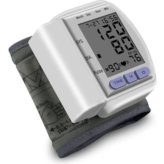 Tensiomètre Au Poignet - Grand écran LCD - 198 Mémoires - Neuf Sous Blister - Chine
