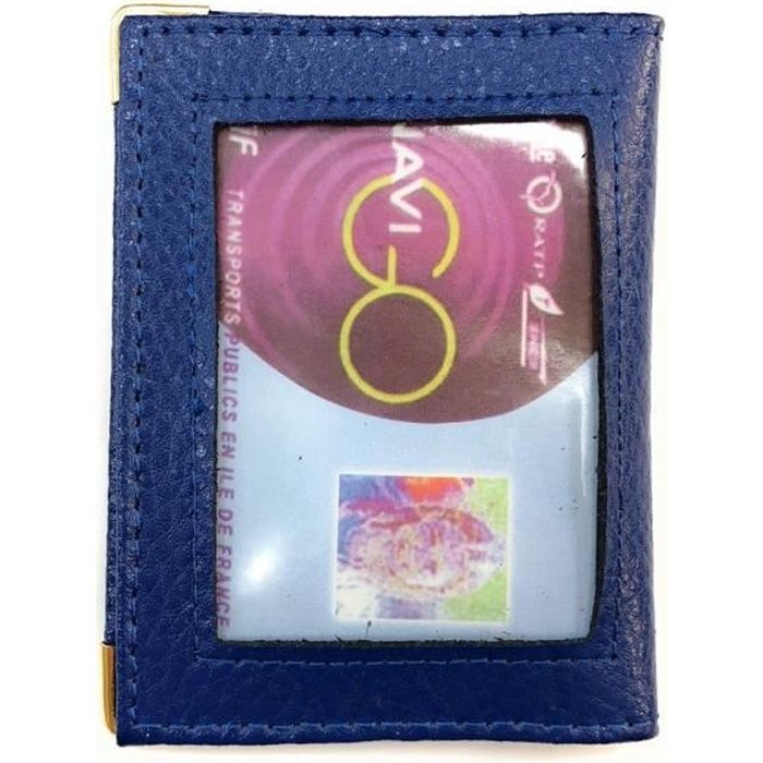Porte carte simple 1 3 cartes transparent compact pour Navigo