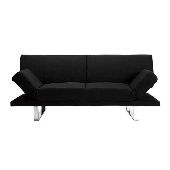 Canapé Convertible Design Noir Atlanta Achat Vente Canapé Convertible Design Noir Atlanta