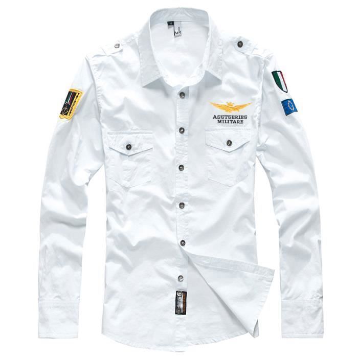 Chemise aviateur hotsell homme