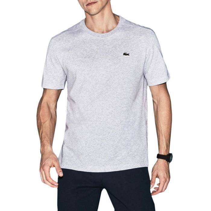 T shirt lacoste gris cheap