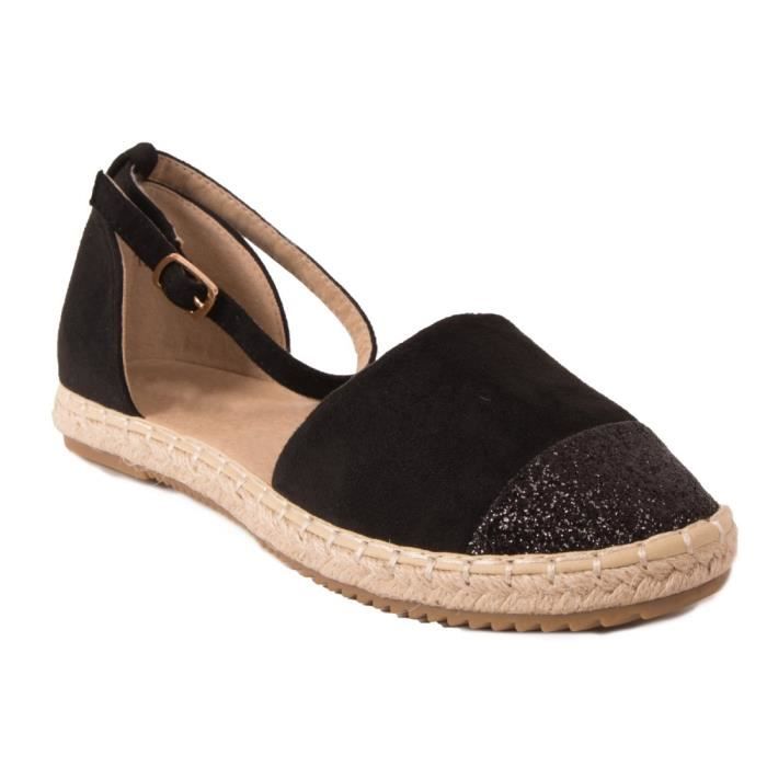 espadrille plateforme paillette