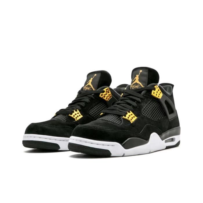 Chaussures de basket Nike Air Jordan 4 Retro Royalty or jaune - Couleurs multiples