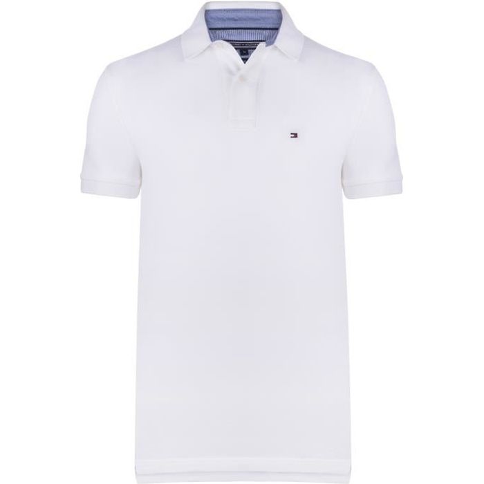 Tommy Hilfiger Homme Polo Blanc New Regular Fit Blanc Cdiscount Pret a Porter
