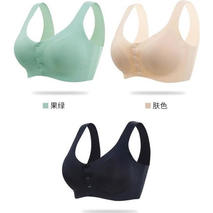 Lot de 3 Soutien-Gorge de Maternité Brassière Sans Couture pour Beige LH0507NY193