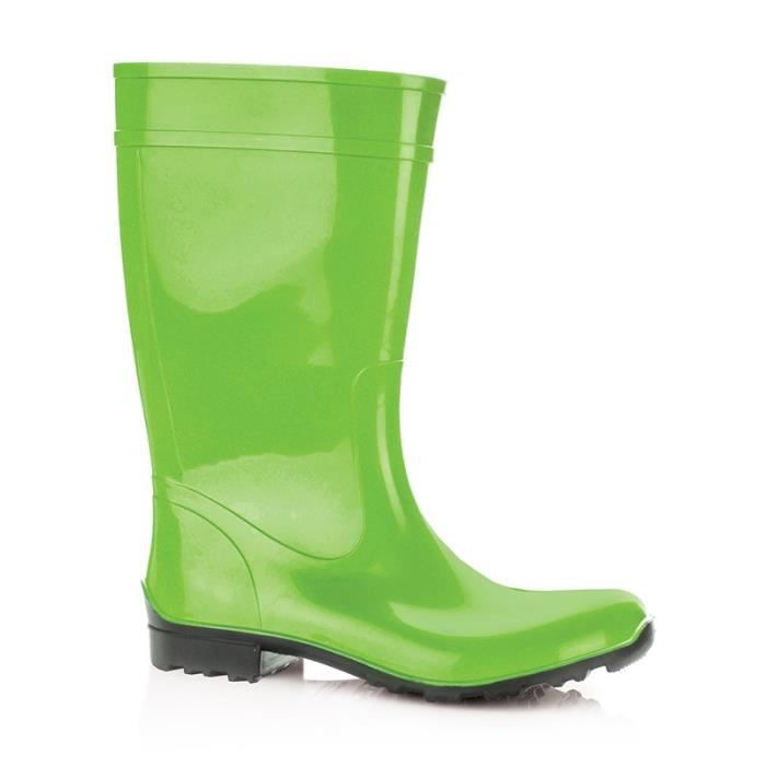 LEMIGO Bottes de Pluie en Caoutchouc Imperméables Pour Femmes