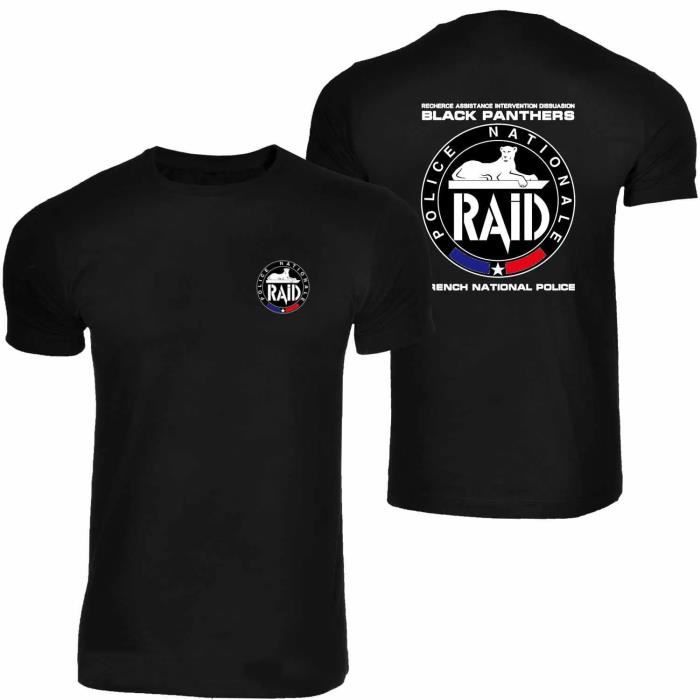 T shirt tee shirt RAID Rick Boutick Noir Cdiscount Pret a Porter