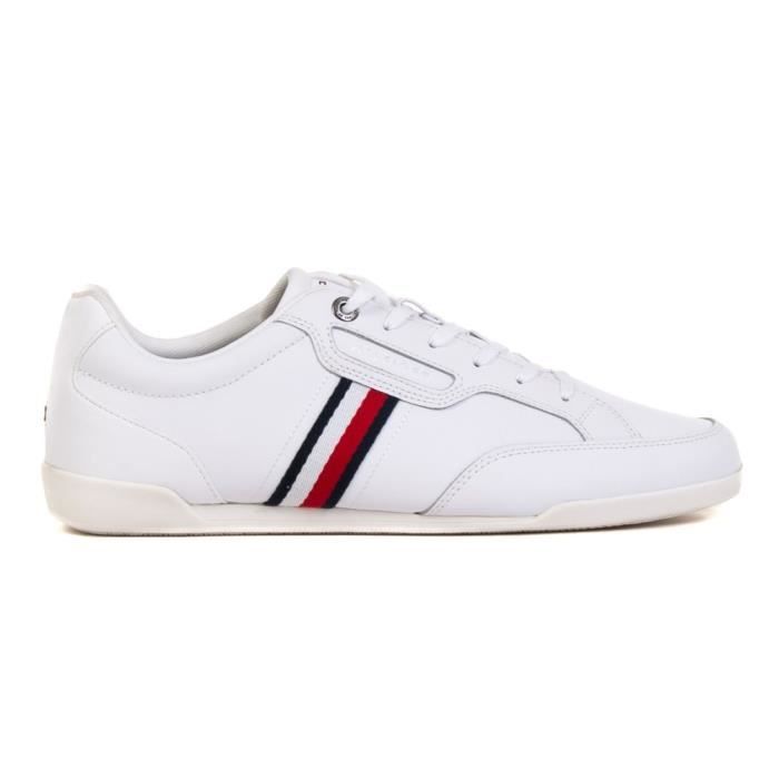 chaussure blanche tommy hilfiger