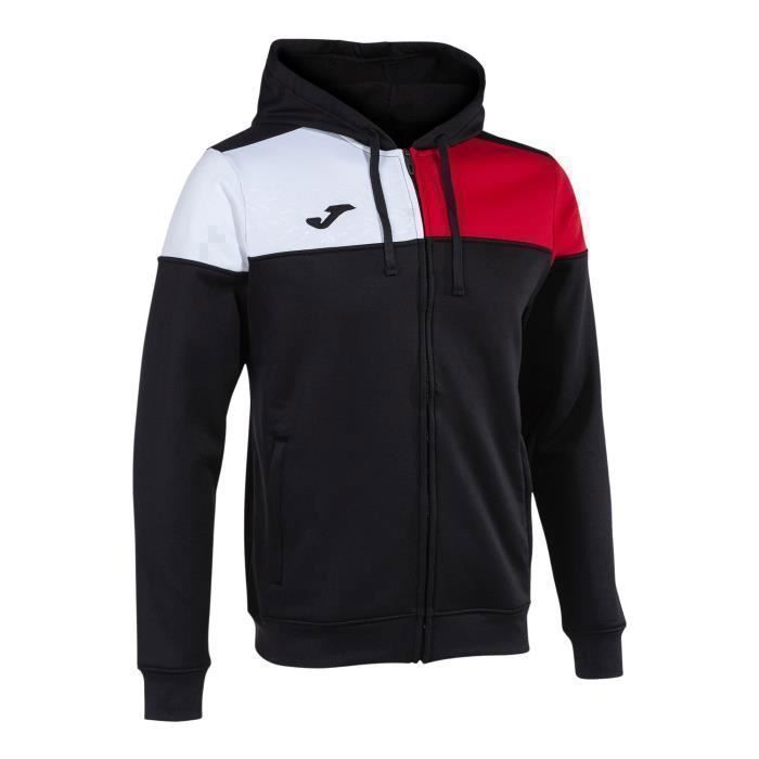 Veste de survêtement enfant Joma Crew V - noir/blanc/rouge - 7/8 ans