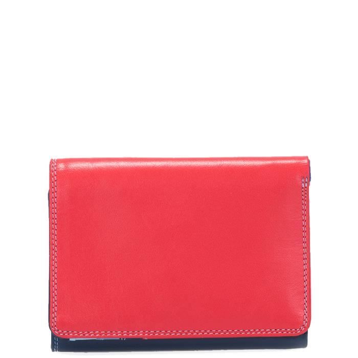 portefeuille mywalit cuir ref_46346 rouge 12*9*2
