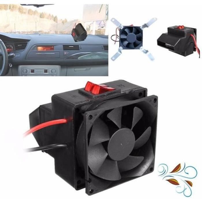 Ventilateur-chauffage Voiture 12V 150W - Dégivreur, Désembueur - 2-en-1 Froid/chaud - Portable