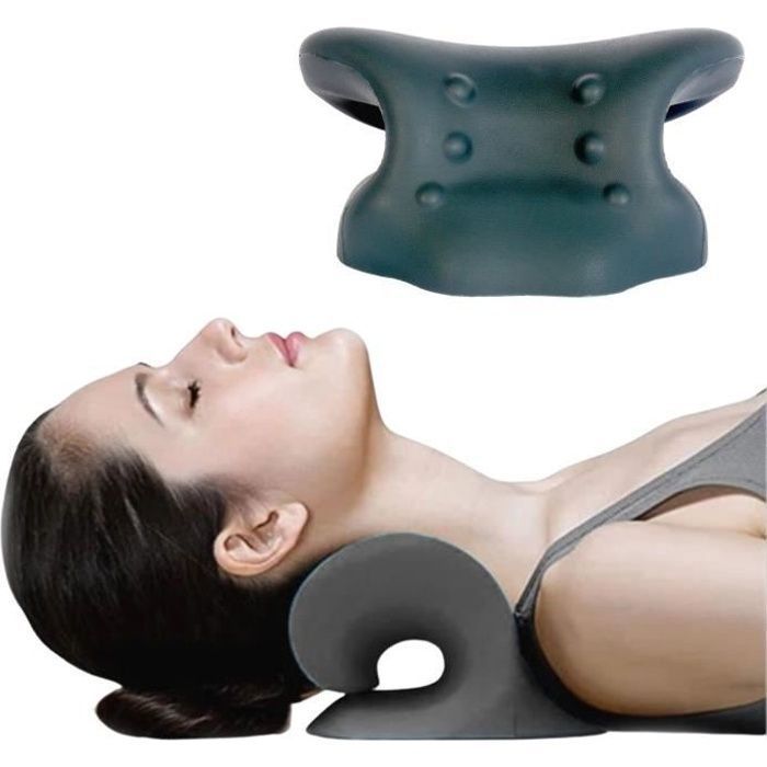 SupRovare Oreiller Cervical Traction - Coussin Chiropratique Pour Soulager Douleurs Cou Et ATM