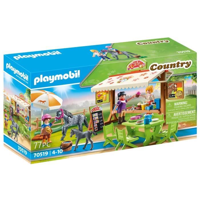 PLAYMOBIL 70519 Caf du poney club 77 pi ces Pour enfants