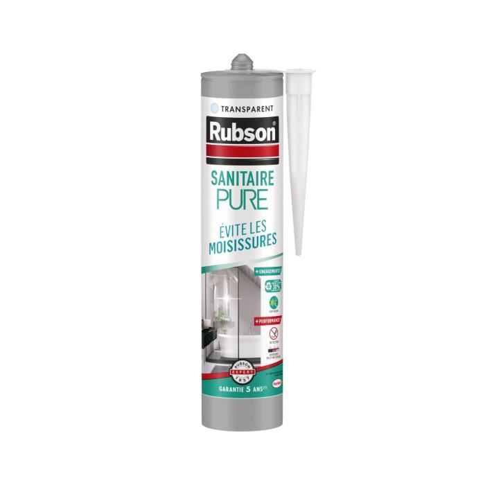 Mastic Pure RUBSON Sanitaire Agents anti moisissures 280 ml