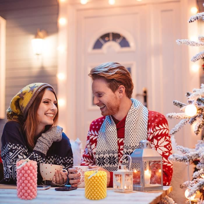 ZoneYan 2 Pièces Moules En Silicone De Noël, 3D Moule à