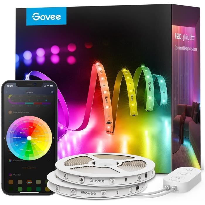 Rgbic 30M Ruban-Bande Led Wifi Bluetooth Multicolore, Contrôlé Par App ...