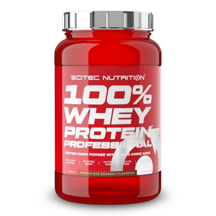 Whey concentrée 100% Whey Protein Professional - Chocolate Coconut 920g