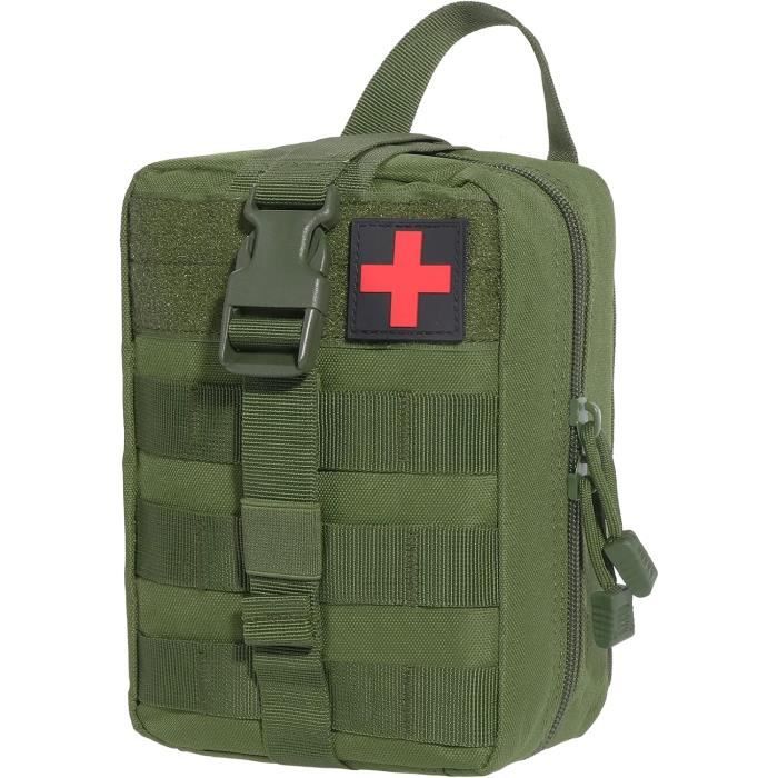 Pochette First Aid Tactique WYNEX - IFAK Molle Pour Gilet Porte-Plagues | Vide, Nylon 500D