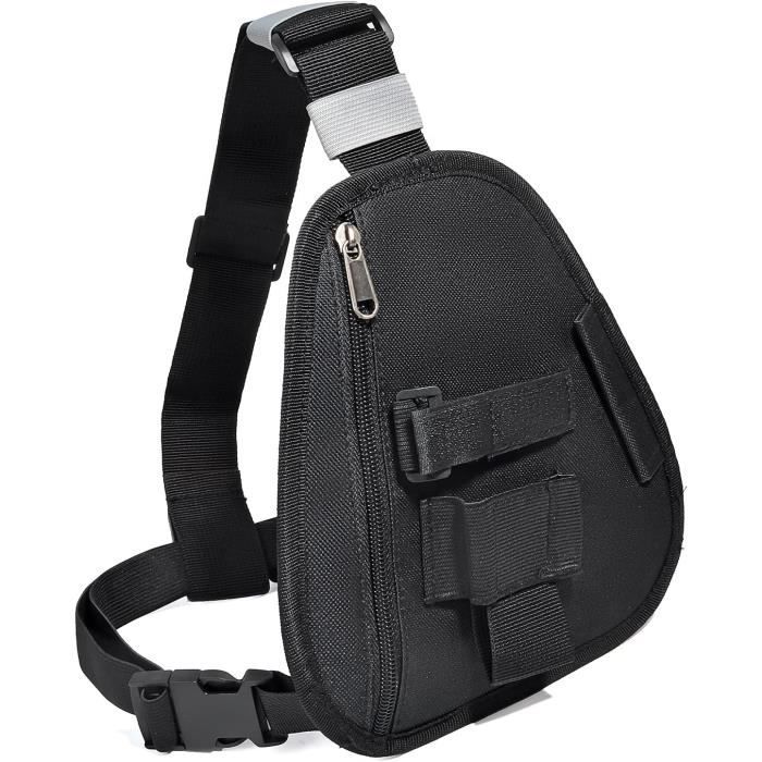 Gilet Porta Radio HYS - Nero, Regolabile, Compatibile Con Walkie Talkie Baofeng E Altri