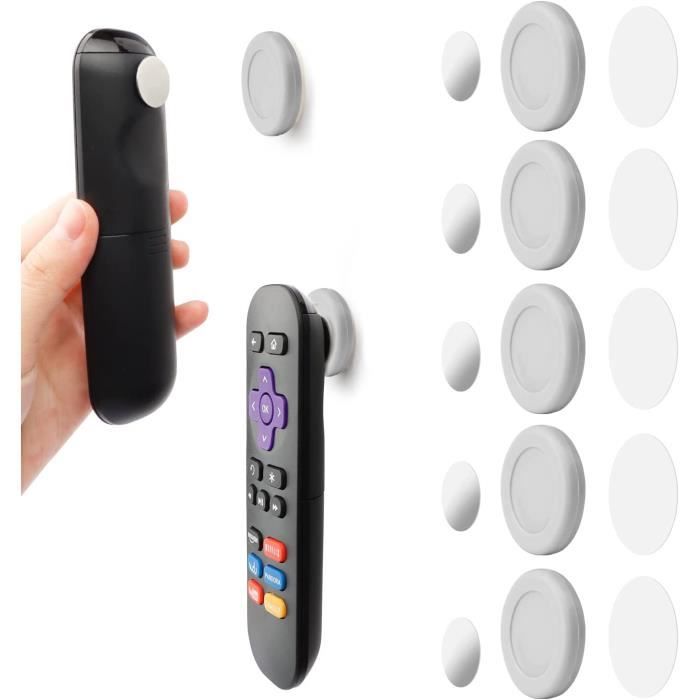 4 Supports Magnétiques Muraux Pour Télécommande – Silicone, Adhésif Puissant – Sans Perçage – Pour Maison, Bureau, Salle De Bain