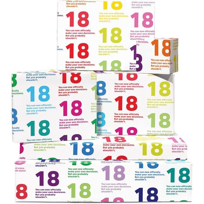 Papier Cadeau Blanc - 6 Feuilles De Papier Cadeau Et étiquettes - Recherche De Mots - Papier