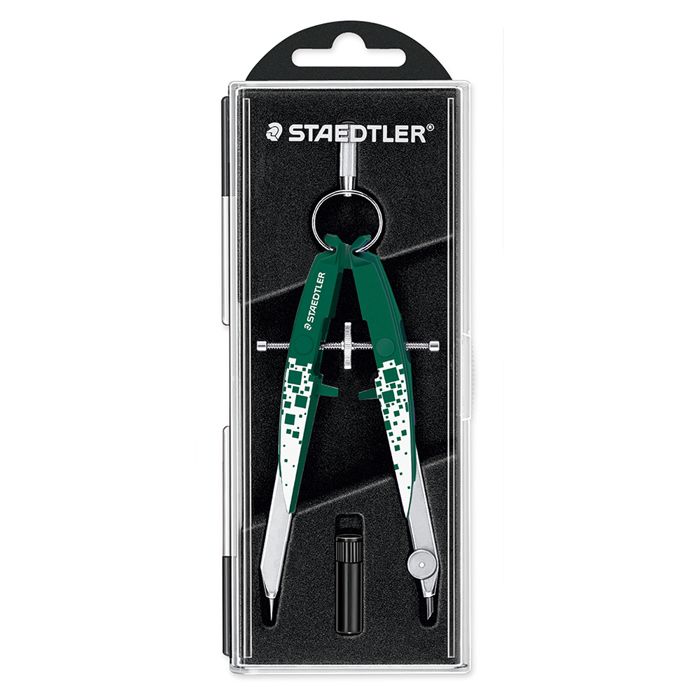 Compas De Précision Staedtler Mars Comfort 556 - Tête Ronde à Ressort - Pour Cercles Jusqu'à 23cm