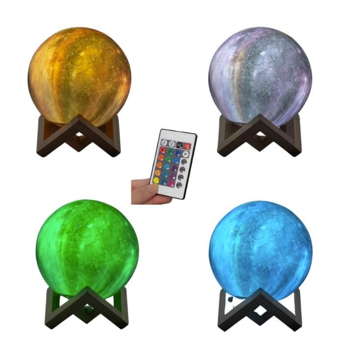 Lampe Galaxie Univers Led Rechargeable - sans fil - télécommande - 16