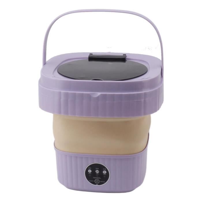 Mini Lave-linge Portable Pliable 7,5L - Fonction Essorage Doux, Programmes Automatiques, 100-240V